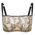 Kim High-Neck Floral Embroidered Underwire Bra by Amour d’Agnette - alternate product view 1