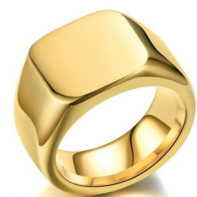 CR6305-style men’s geometric statement ring