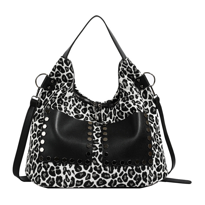 SHOMICO leopard print large hobo tote bag supplier image 16