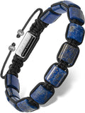Men’s Lapis Lazuli Beaded Bracelet – Havana product view 1