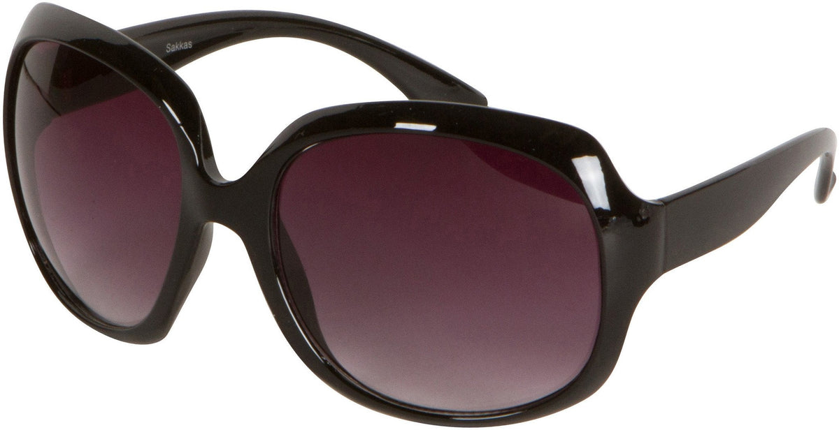 Vintage oversized black sunglasses with smoke lenses