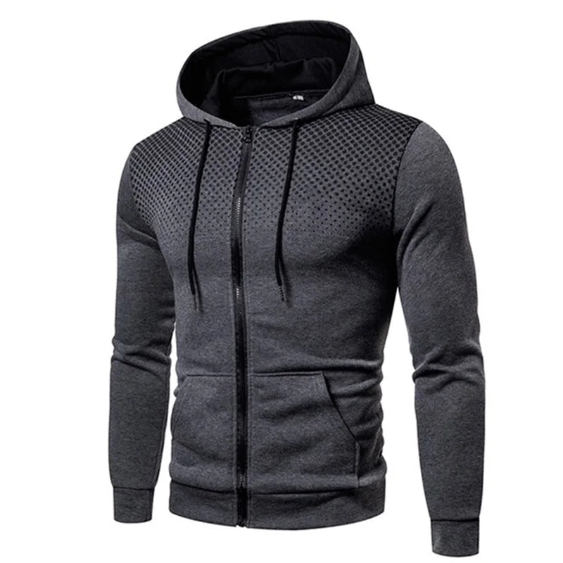 Men’s Polka-Dot Zip-Up Hoodie product view 15