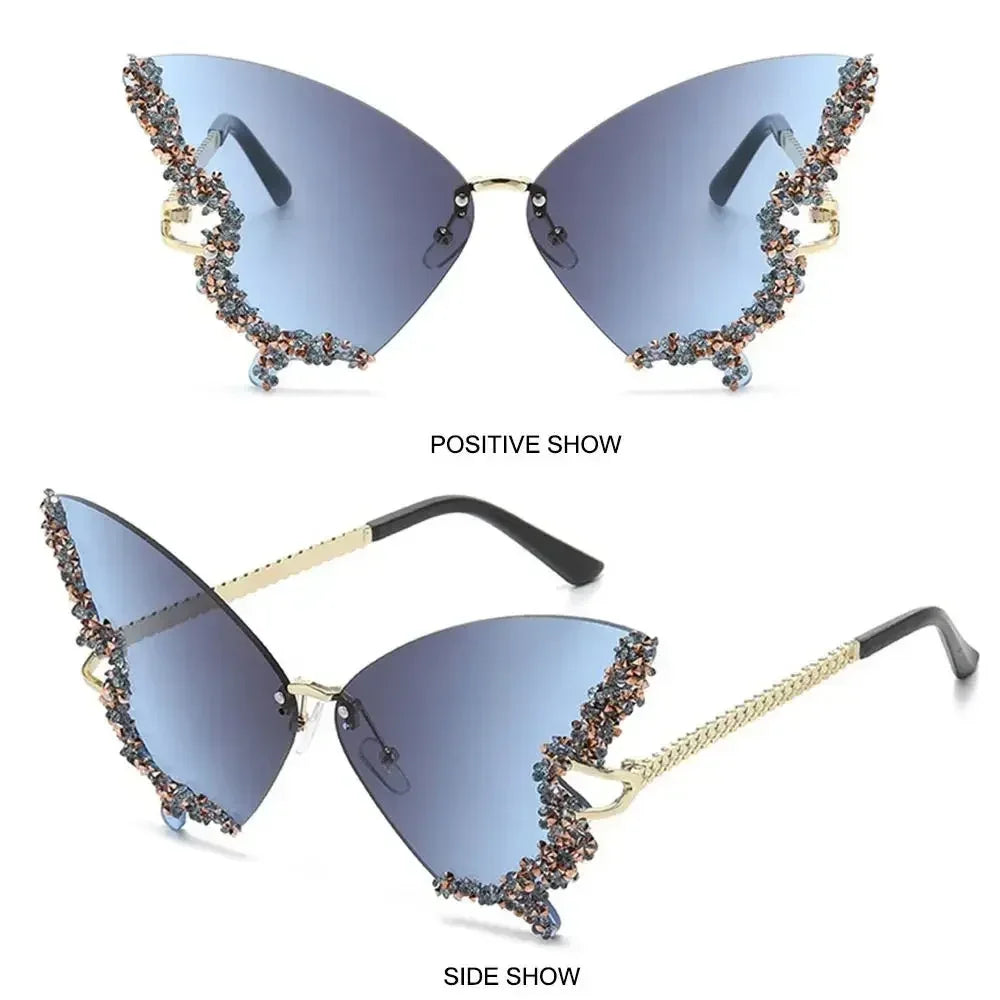 Oversized fashion butterfly sunglasses product view