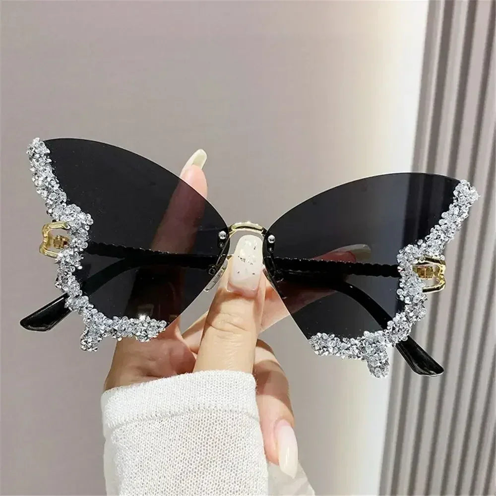 Rhinestone statement sunglasses product view