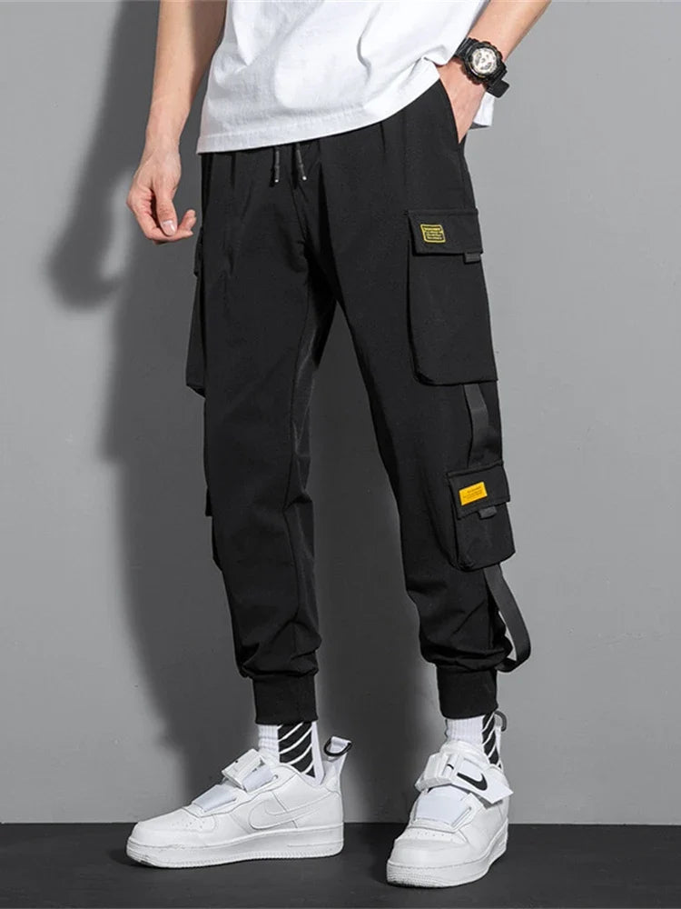 Cargo joggers for men showing tapered streetwear fit