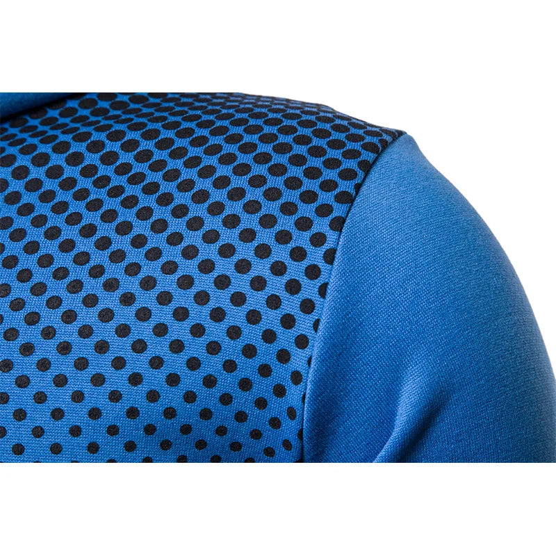 Men’s Polka-Dot Zip-Up Hoodie product view 9