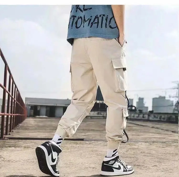 Men’s Apricot cargo joggers, alternate product view