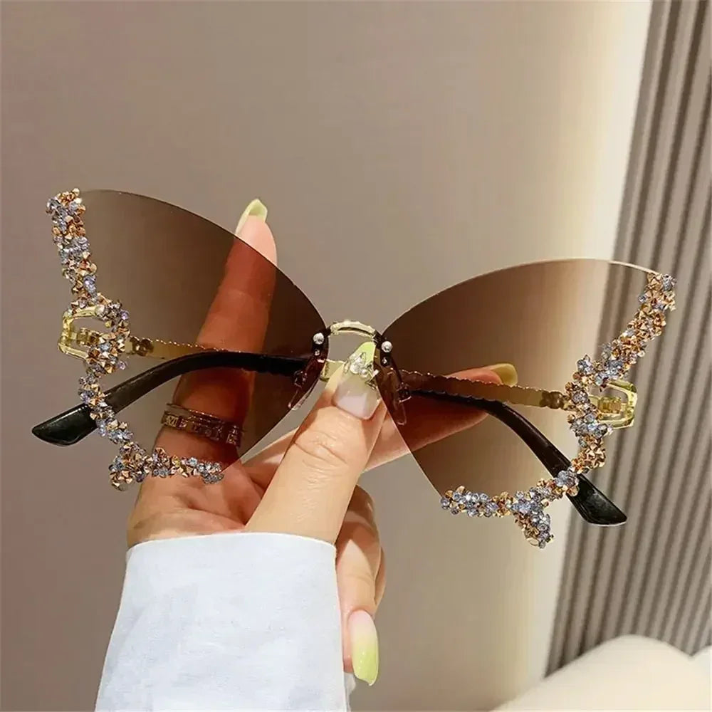 Crystal embellished sunglasses product angle