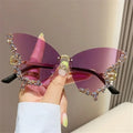 Rhinestone butterfly sunglasses product detail
