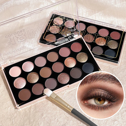 Silcy Skin 18-color eyeshadow palette with multicolor shades
