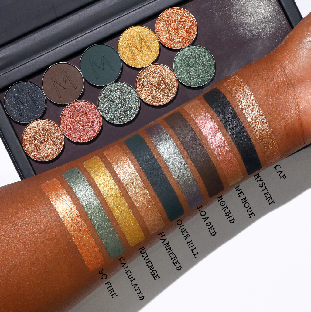 Eyeshadow Lineup shade swatches