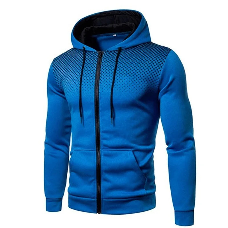 Men’s Polka-Dot Zip-Up Hoodie product view 14