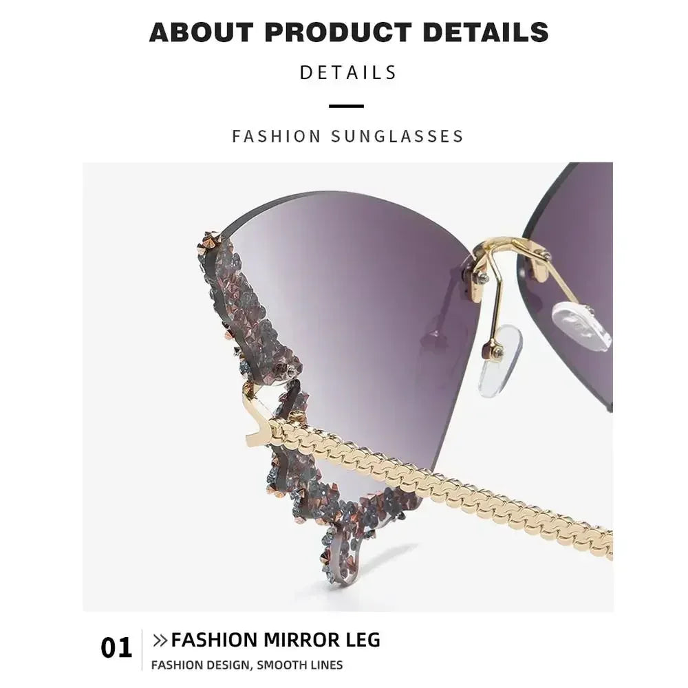 Fashion butterfly sunglasses product angle
