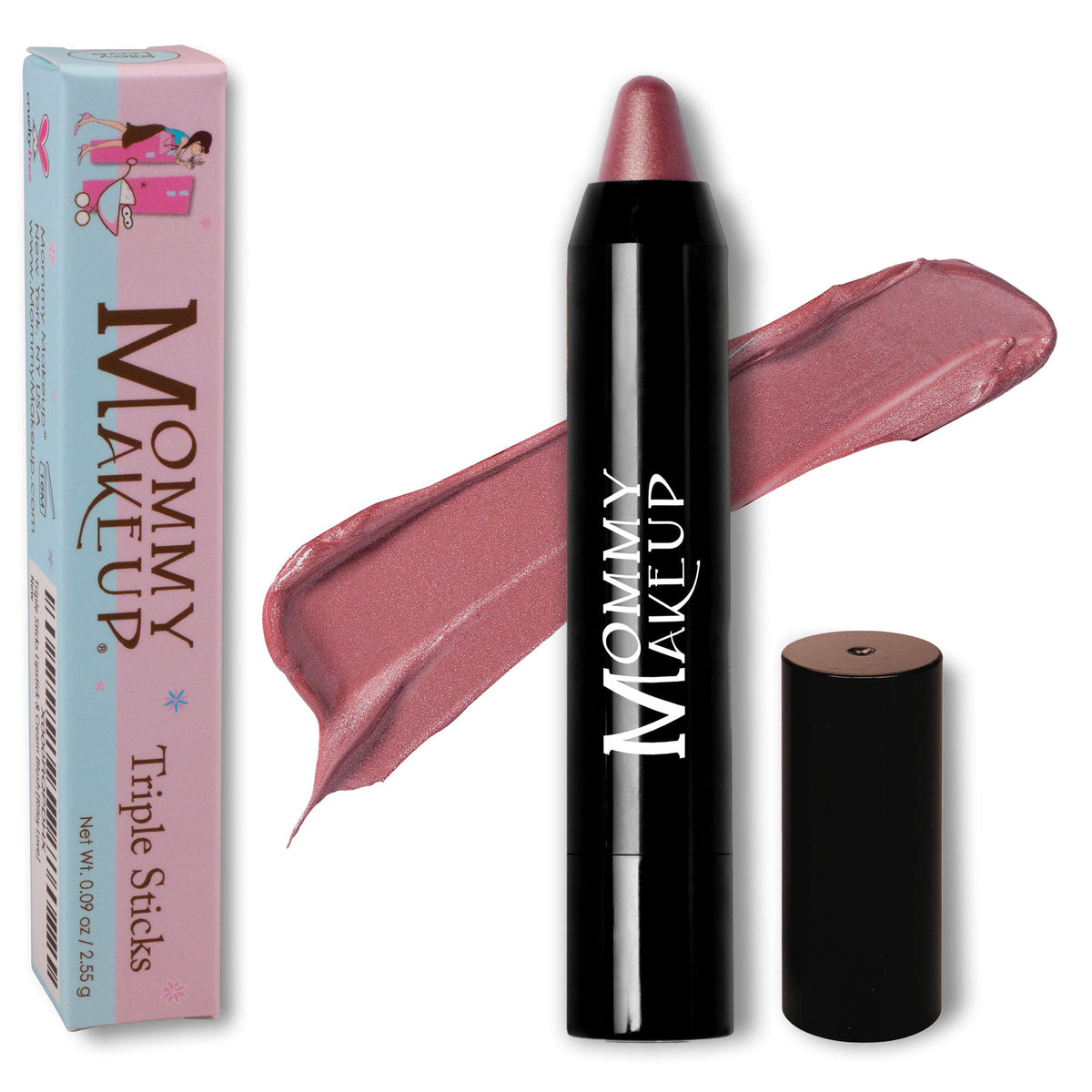 Mommy Makeup Triple Stick in Daisy Glow multi-use lip, cheek and eye color