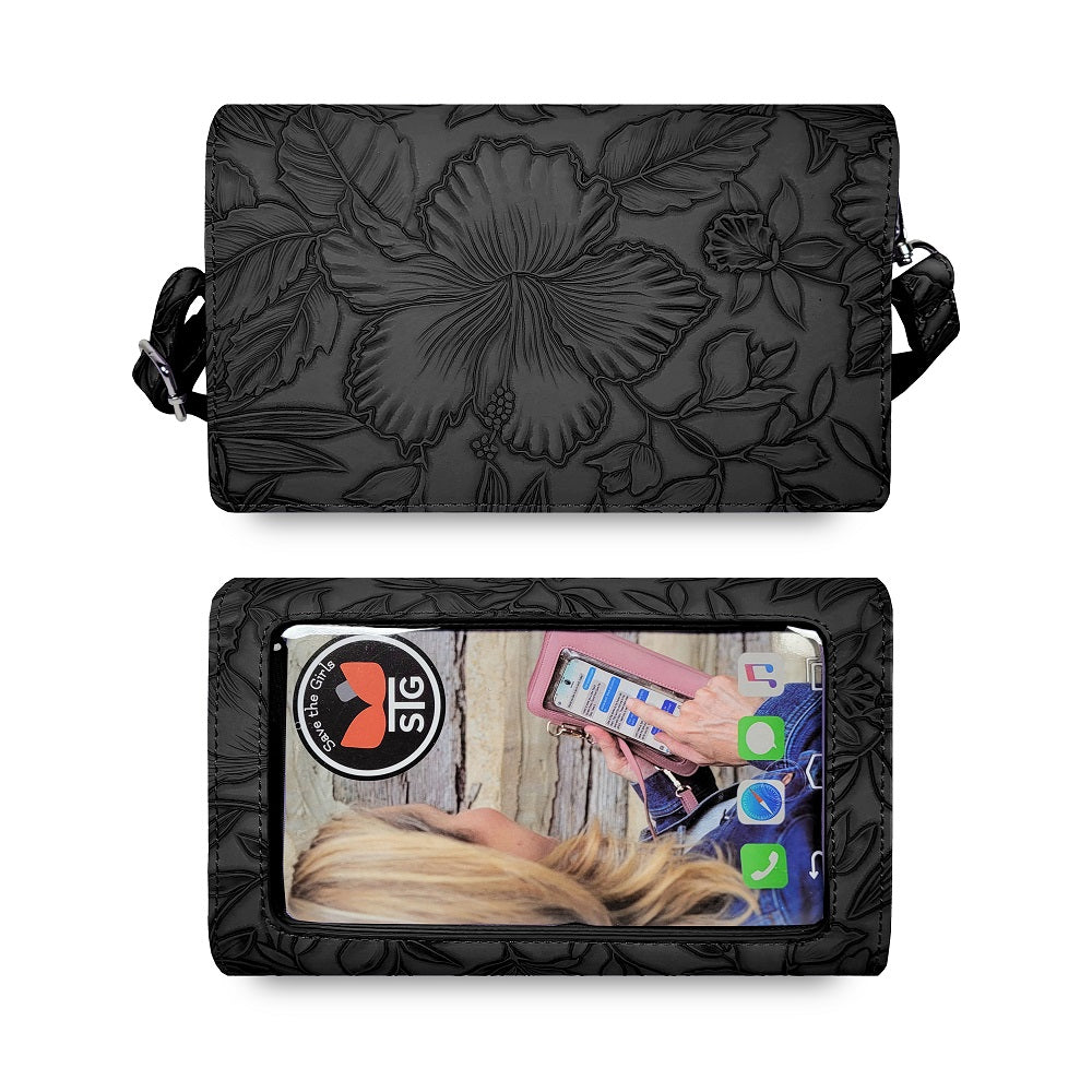 Vista Vail RFID floral purse — product image 9 (VV 1000BL)