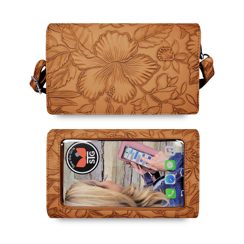 Vista Vail RFID floral purse — product image 1 (VV 1012RT)