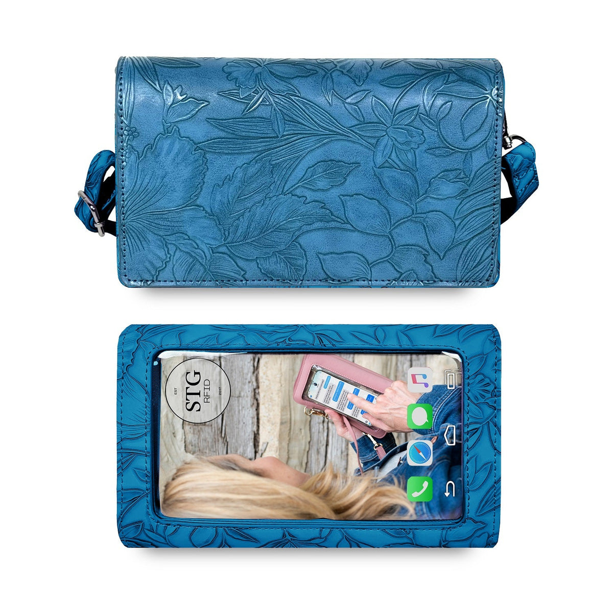 Vista Vail RFID floral purse — product image 11 (VV 1015BT 1)
