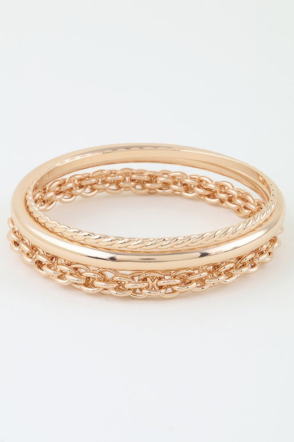 Multi-Link Chain Wrap Bracelet mixed-link chain detail