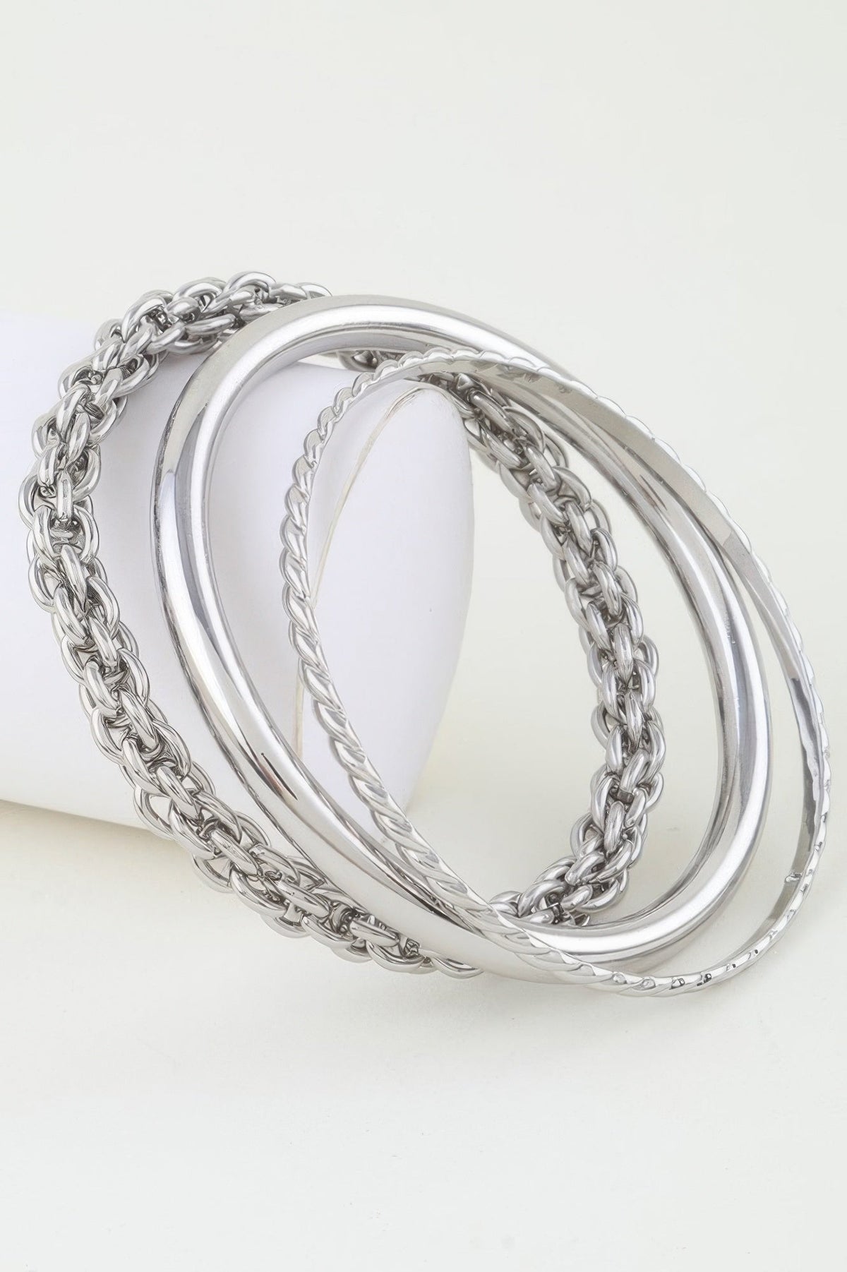 Multi-Link Chain Wrap Bracelet layered wrap-style design