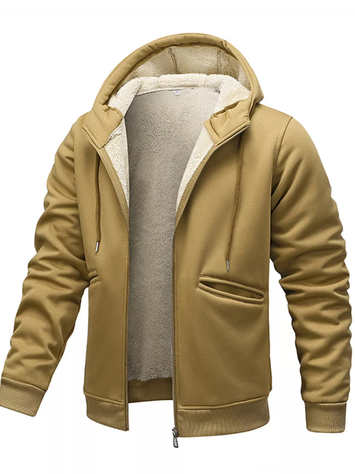Men’s Fleece-Lined Zip-Up Hoodie product view 3