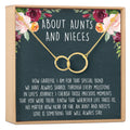 Aunt and niece sentimental necklace gift