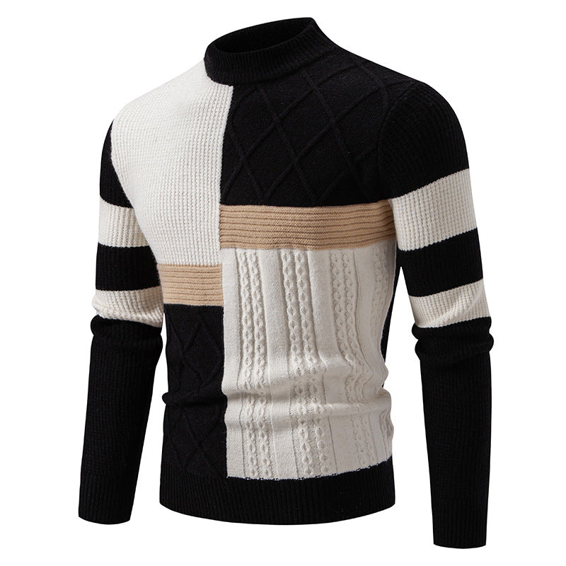 Men’s Color-Block Knit Sweater product view 6