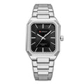 Men’s square quartz watch in Golden Green finish