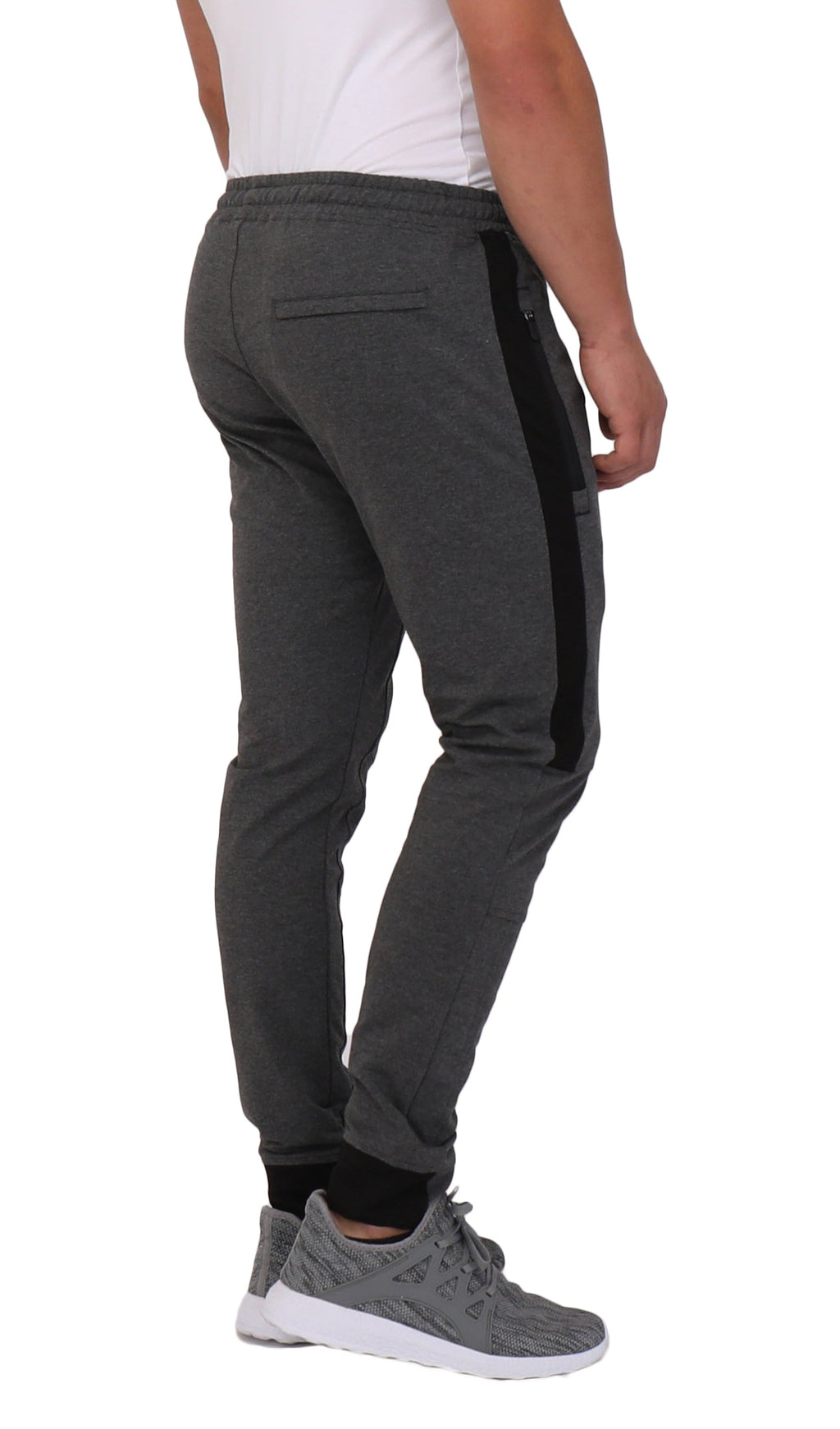 SCR Sportswear Infinite Flex Tall-Fit Jogger – Dark Grey/Black back view