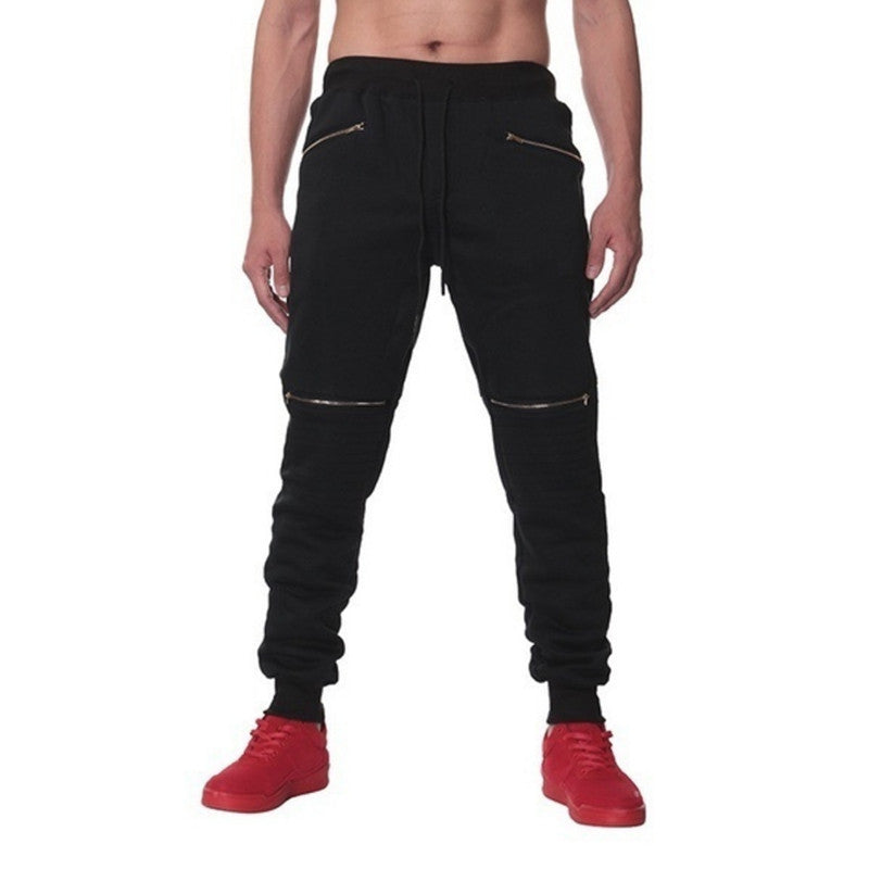 Men’s zip-pocket sports joggers – zip-pocket detail