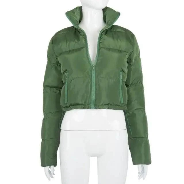 Women’s Shiny Puffer Jacket supplier product view 11