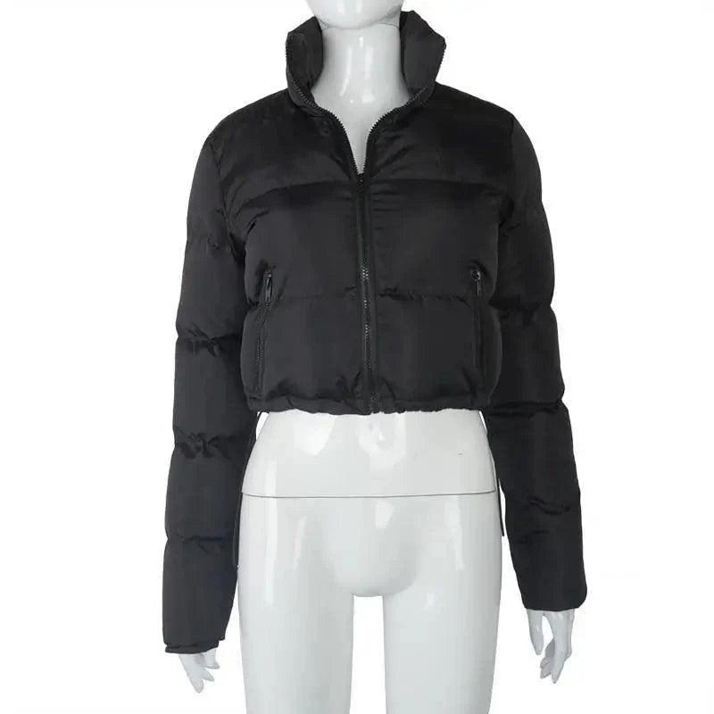 Women’s Shiny Puffer Jacket supplier product view 09