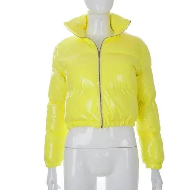 Women’s Shiny Puffer Jacket supplier product view 22