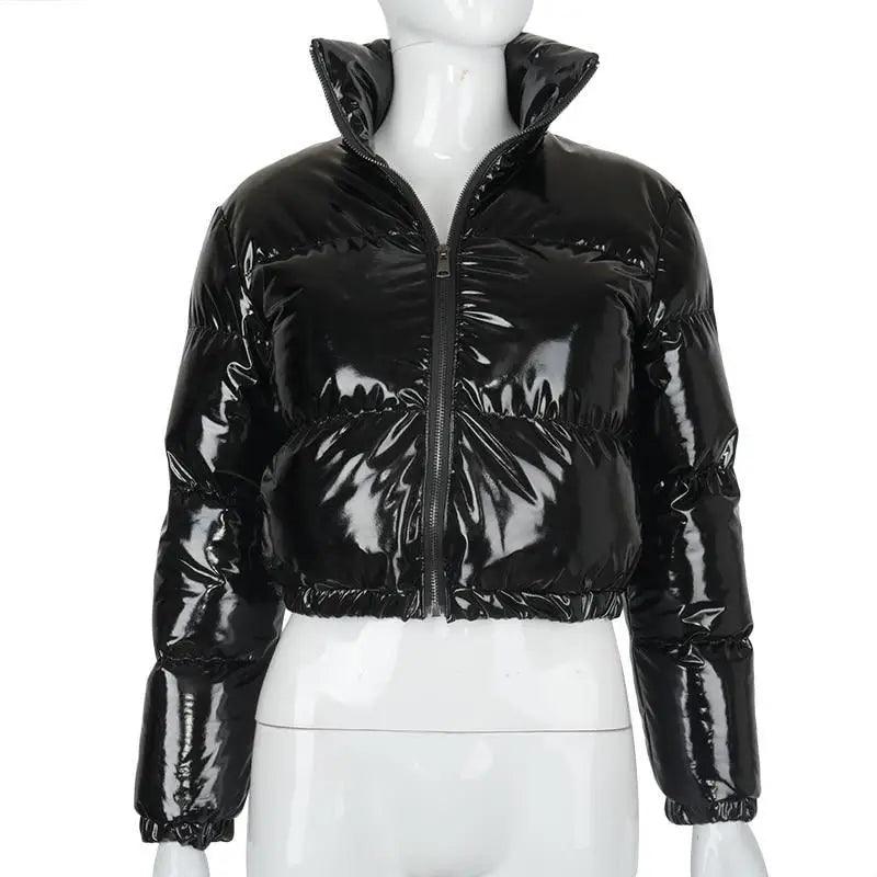 Women’s Shiny Puffer Jacket supplier product view 30