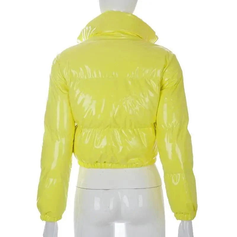 Women’s Shiny Puffer Jacket supplier product view 34