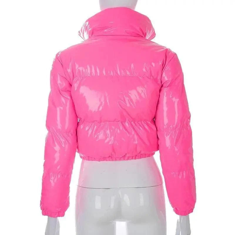 Women’s Shiny Puffer Jacket supplier product view 23