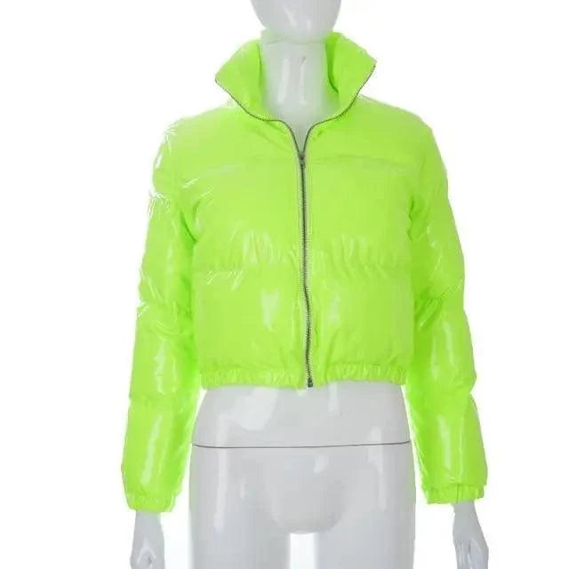 Women’s Shiny Puffer Jacket supplier product view 08