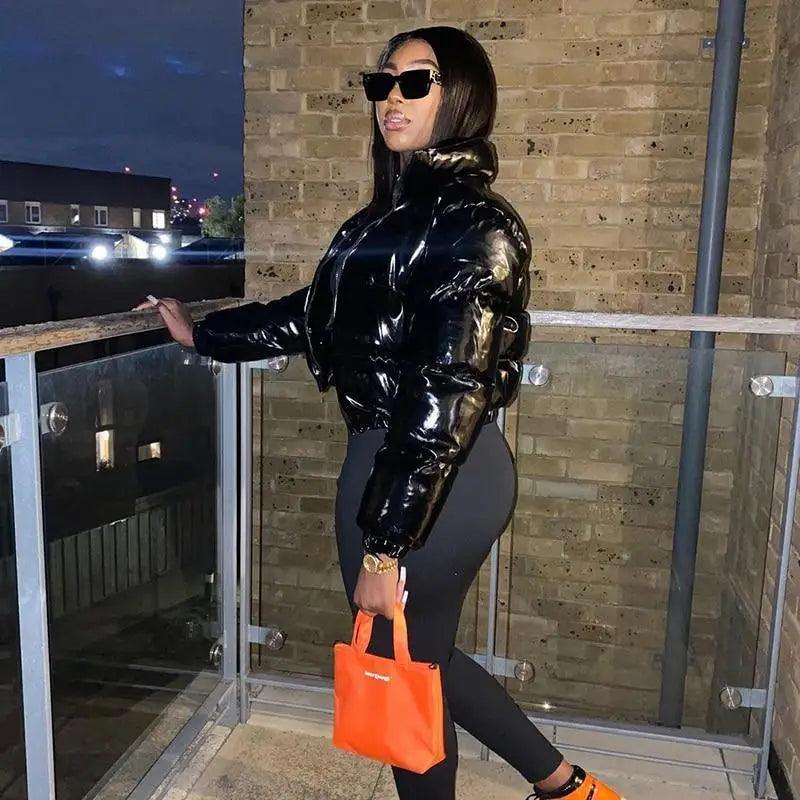 Women’s Shiny Puffer Jacket supplier product view 55