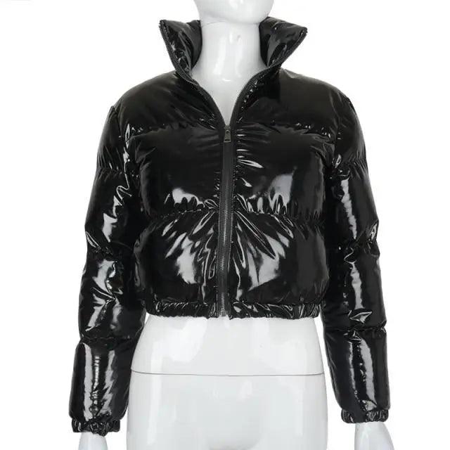 Women’s Shiny Puffer Jacket supplier product view 44