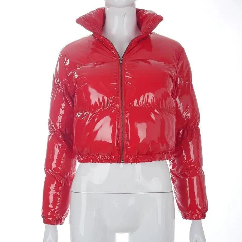 Women’s Shiny Puffer Jacket supplier product view 21