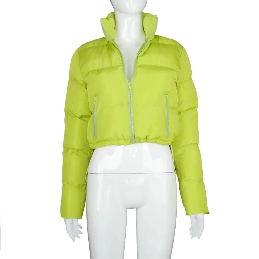 Women’s Shiny Puffer Jacket supplier product view 29