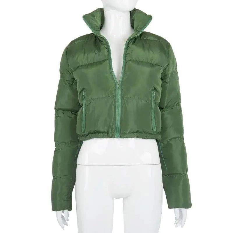 Women’s Shiny Puffer Jacket supplier product view 12