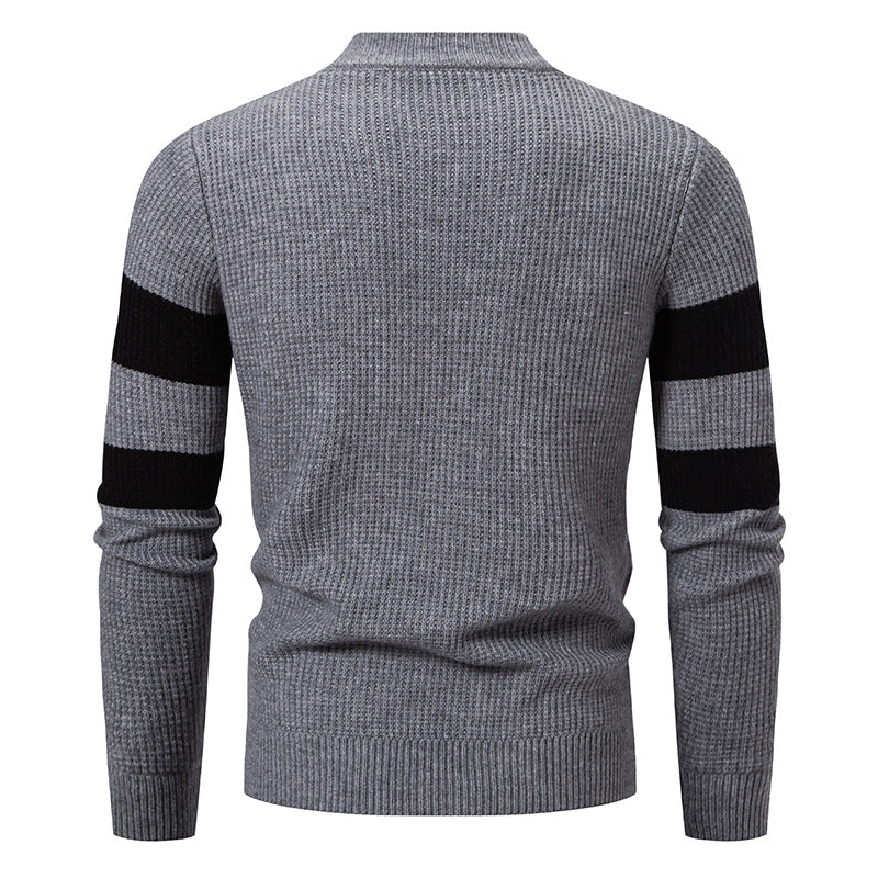 Men’s Color-Block Knit Sweater product view 3