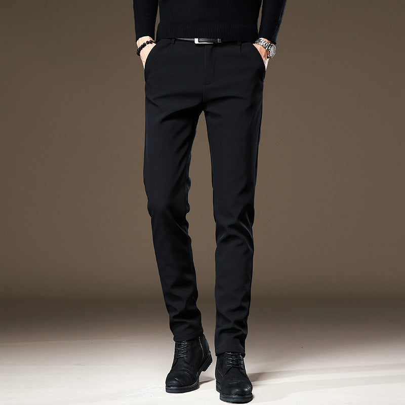 Men’s wrinkle-free slim tapered dress pants - product view 2