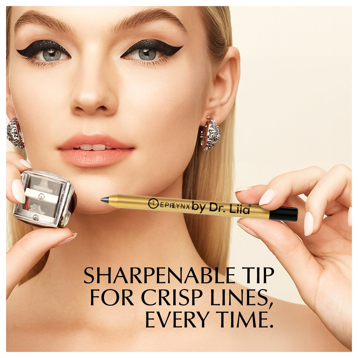 EpiLynx Glide-On Kajal Gel Eyeliner Moonlight Black Shimmer detail