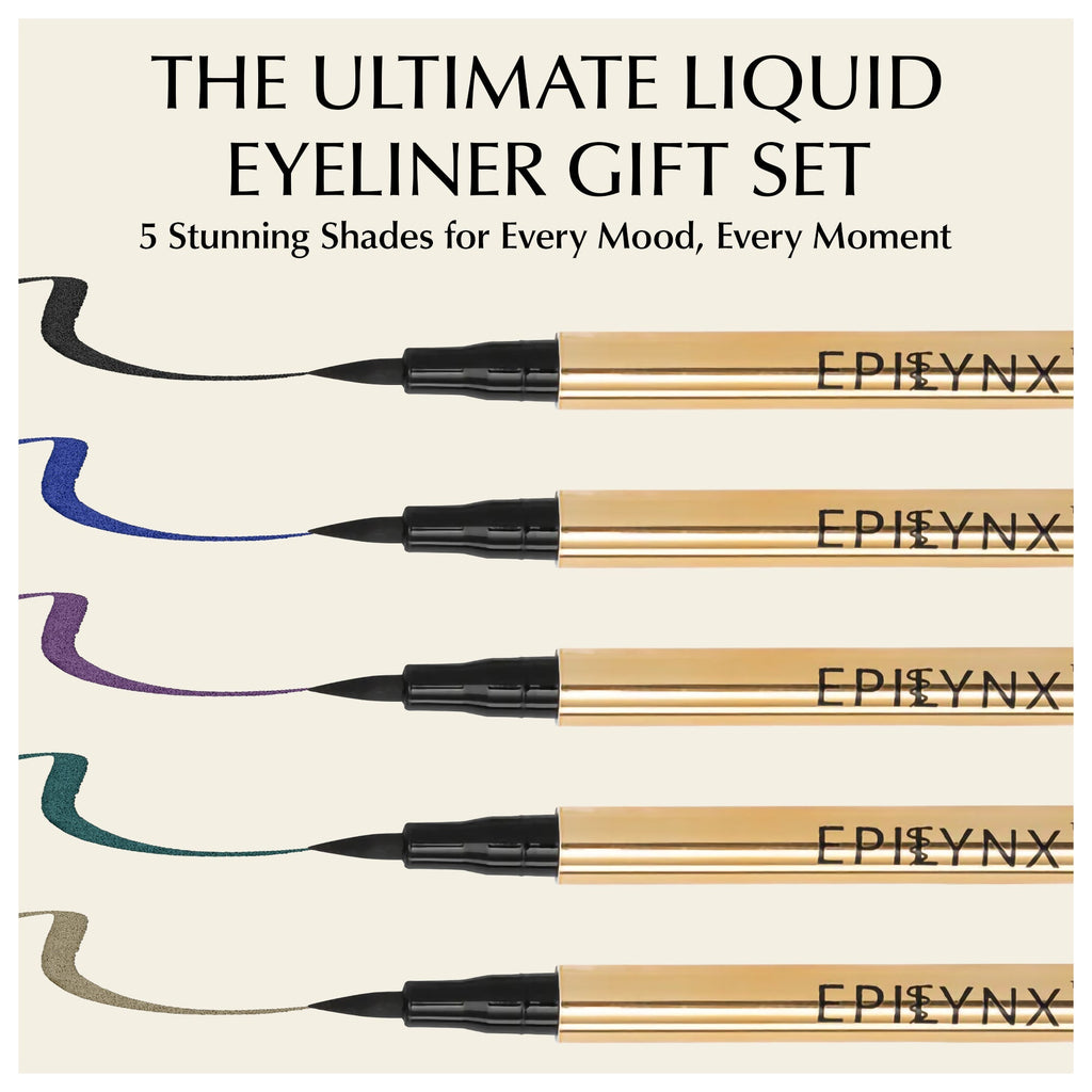 EpiLynx Precision Liquid Eyeliner classic five-piece gift set