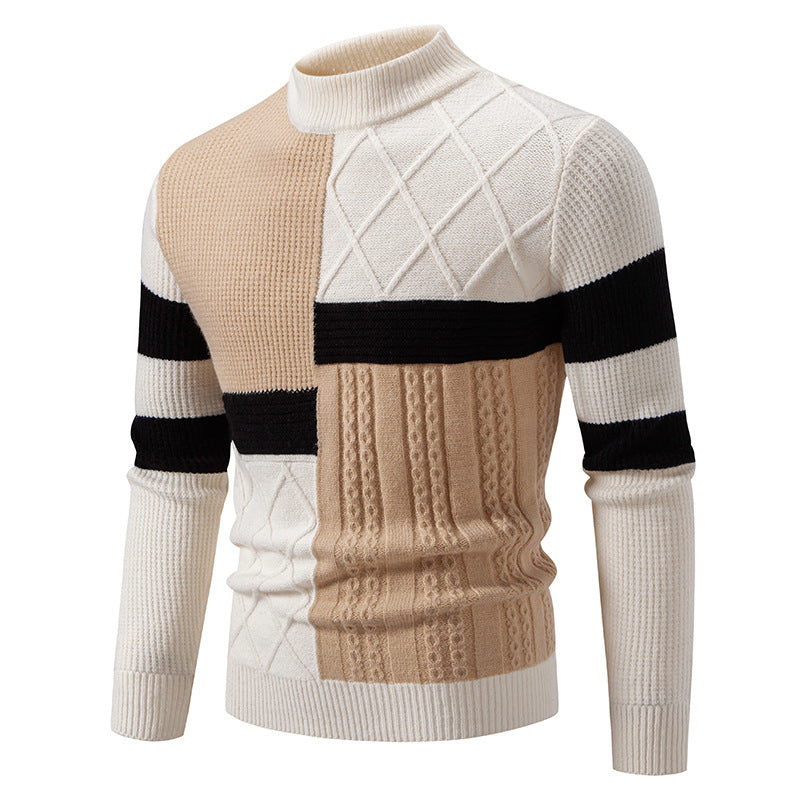 Men’s Color-Block Knit Sweater product view 4