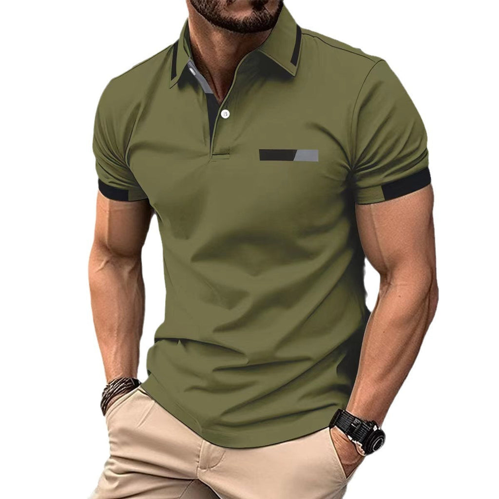 Men’s Striped Short-Sleeve Polo Shirt product view 5
