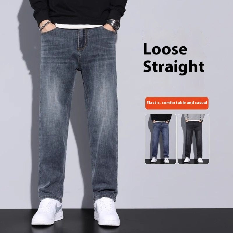 Men’s loose straight-leg jeans - product view 1