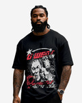 Men's No Struggle No Story Big & Tall graphic T-shirt in Black/Red – product view