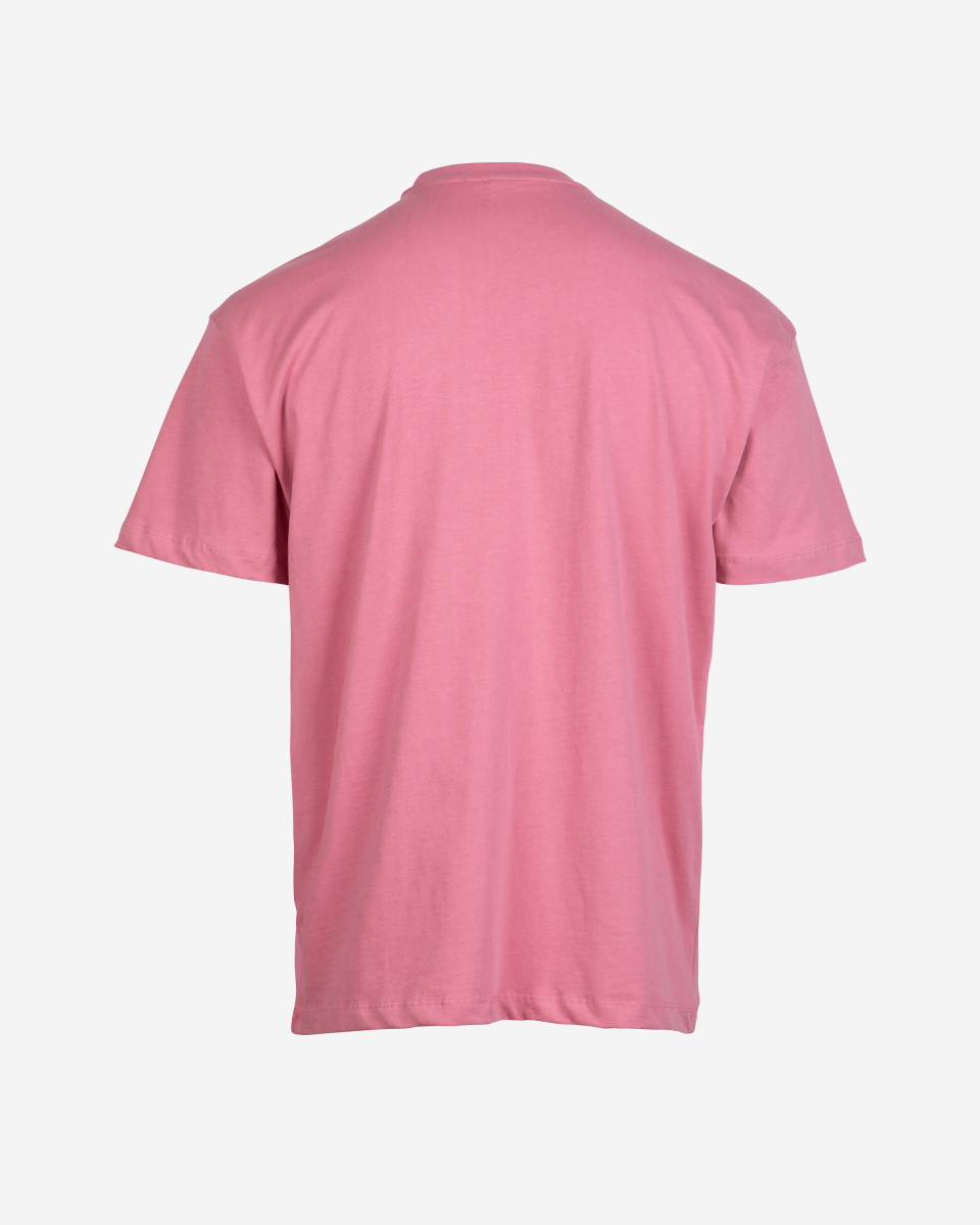 Pink men's heavyweight premium oversized T-shirt – alternate product view